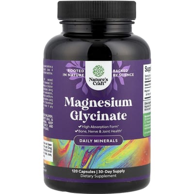 Nature's Craft, magnesiumglycinaat, 120 capsules (125 mg per capsule)