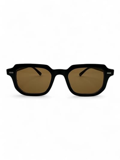 The Brand Remarkable – Zonnebril Unisex – Zonnebril Dames – Zonnebril Heren – Ronde Zonnebril – Bruin / Zwart – UV400 – Trendy & Comfortabele Zonnebril – Designer Zonnebril – Mode Zonnebril 2025 – Inclusief Beschermhoes – Gradient Look