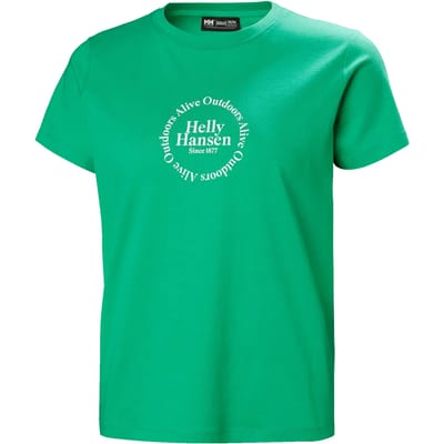 Helly Hansen Core Graphic T-shirt Met Korte Mouwen Groen S Vrouw