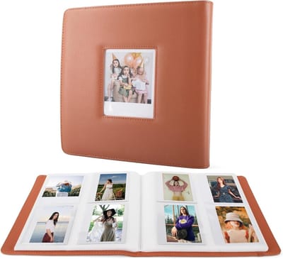 Photo Album voor Instax WIDE 400/WIDE EVO - PU Leren Album met 288 Pockets voor Polaroid Foto's, Ideaal voor Film Collectie en Souvenirs - 10.2 x 3.2cm Formaat