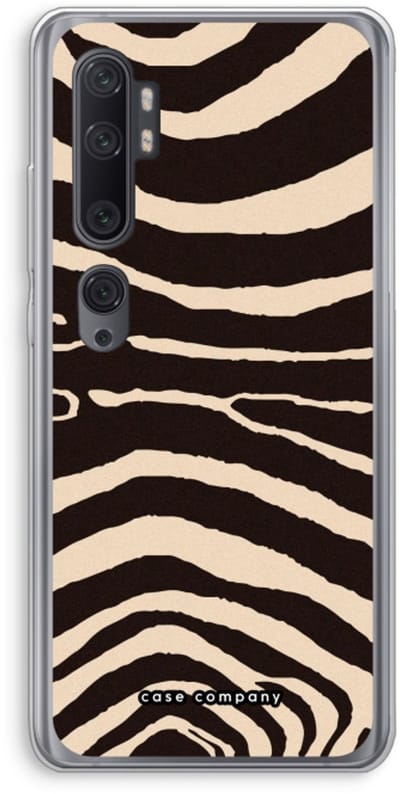 Case Company® - Hoesje geschikt voor Xiaomi Mi Note 10 Pro hoesje - Arizona Zebra - Soft Cover Telefoonhoesje - Bescherming aan alle Kanten en Schermrand