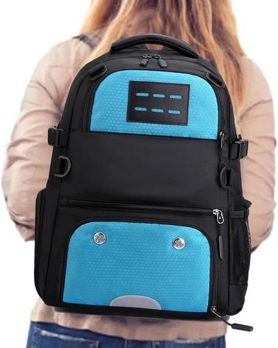 Sportrugzak - Voetbaltas Basketbaltas - Trainingsuitrusting Vervoeren - Met Schoenenvak - 49x30x20cm - Blauw