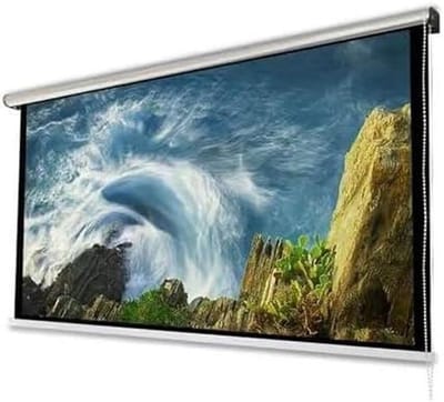 Projectiescherm - Beamer scherm - Thuisbioscoop - Kreukvrij ontwerp - 60 inch - Mat wit