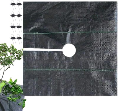 Onkruidblokkerende Mat - Bodembedekker Tuin - Onkruid Vrij Houden - Waterdoorlatend Ontwerp - 15 x 15 meter - Zwart