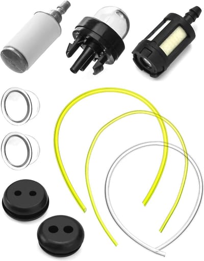 Universele Benzinefilterset met Slangen voor Bosmaaier en Hoogsnoeier - Binnendiameters 2 mm, 2,5 mm, en 3 mm
