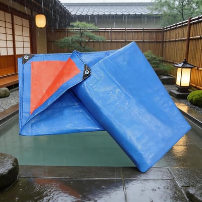 Waterdicht Zeil - Afdekzeil Regenbescherming - Tuin Beschermen - UV-Bestendig Scheurvast - 100x120 cm - Blauw