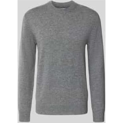 Gebreide pullover van lamswol met ronde hals