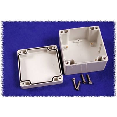 Hammond Electronics 1554E2GY Universele behuizing 90 x 90 x 60 Polycarbonaat Grijs 1 stuk(s)