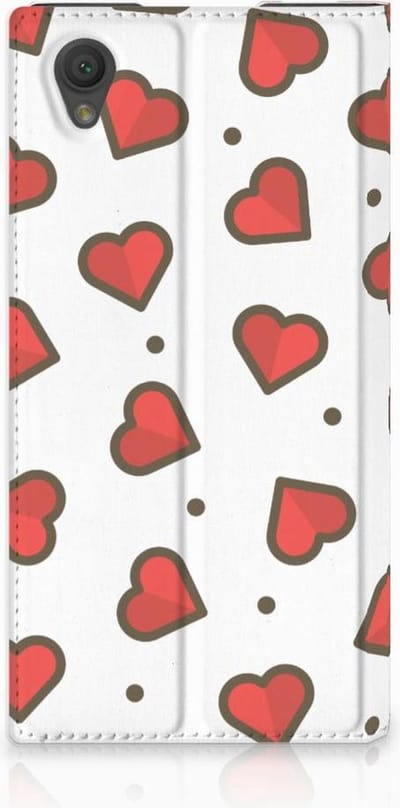 Sony Xperia L1 Hoesje met Magneet Hearts