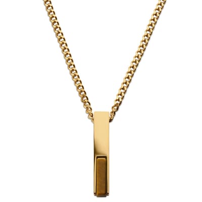Cruz | Goudkleurige Ketting met Tijgeroog