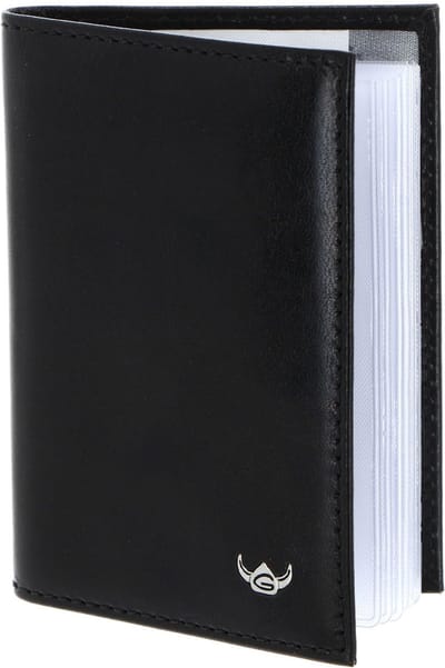 Golden Head Leren kaarthoes Colorado RFID Protect Kartenetui 4431 Schwarz zwart