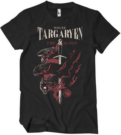 Game of Thrones T-shirt House Targaryen T-shirt WB-1-GOT004-H38-4