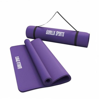 Gorilla Sports- Yogamat Deluxe - 190 x 60 x 1,5 cm - Fitnessmat - Paars