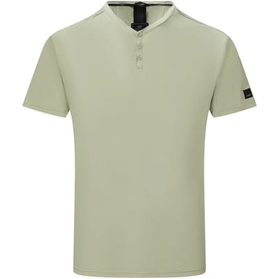 Heren Dewi T-shirt met korte mouwen en knoopsluiting