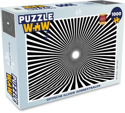 Puzzel Optische illusie zonnestralen - Legpuzzel - Puzzel 1000 stukjes volwassenen