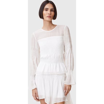 AllSaints Pamela Top Snow White Taglia: 8 | Magliette intime Outlet | Donna | Bianco
