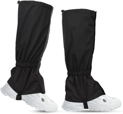 Verstelbare Waterdichte Gaiters voor Kinderen, Ademend en Beschermend voor Wandelen, Skiën en Trekking in Zwart