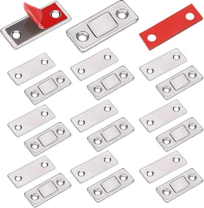 Ultradunne Magnetische Deurvangers - 10 Stuks Roestvrij Staal voor Kastdeuren en Laden
