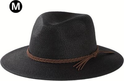 Livano Zonnehoed - Reishoed - UV Beschermende Hoed - Bucket Hat - Festival - Pet - Hoedje Voor Dames & Heren - Hoofdbescherming - Zwart - Maat M