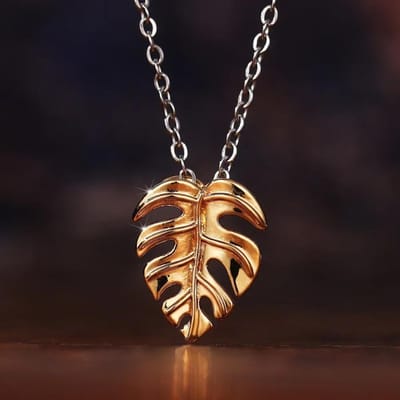 Europese en Amerikaanse gouden hartvormige zirkonia ketting voor dames, stijlvolle en elegante ketting met een uniek design. 45cm brown