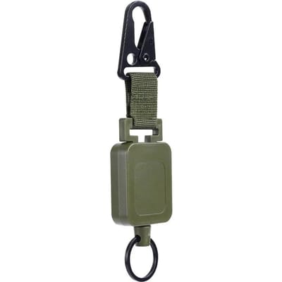Hoge Kwaliteit Staaldraad Sleutelhanger Houder Multifunctionele Tactische Rugzak Haken Intrekbare Badge Spoelen Buiten Accessoires