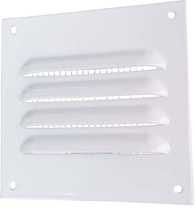 Ventilatierooster 10 x 10 cm met Insectenbeschermingsnet - Ideaal voor Ventilatie en Aspiratie