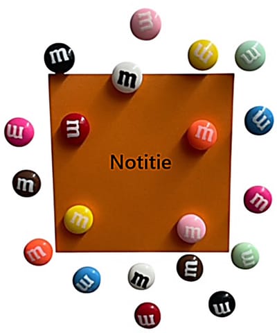 TLVX 20 stuks kleine Magneten 3D / Leuke Gekleurde Koelkast magneten / Foto magneten / Whiteboard magneten / Magnetisch / Boodschappenlijst / Notitie / Memo / Kantoor / Schoolbord / Magneet / Magneetjes / Kleurenmix