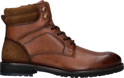 Nelson Nile heren veterboot - Cognac - Maat 43