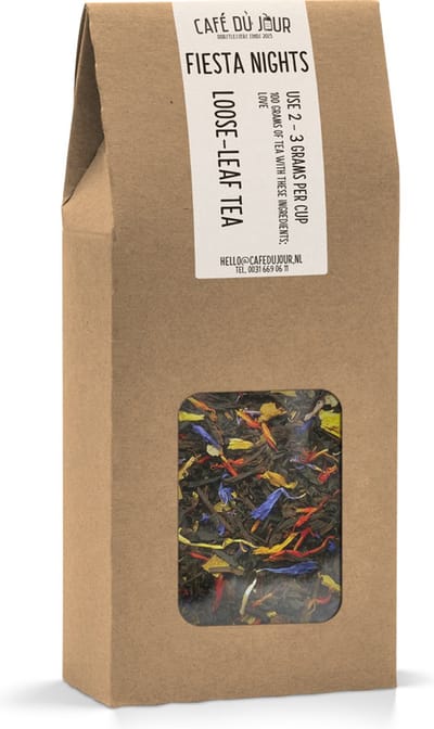 Fiesta nights - Zwarte thee 100 gram - Café du Jour losse thee