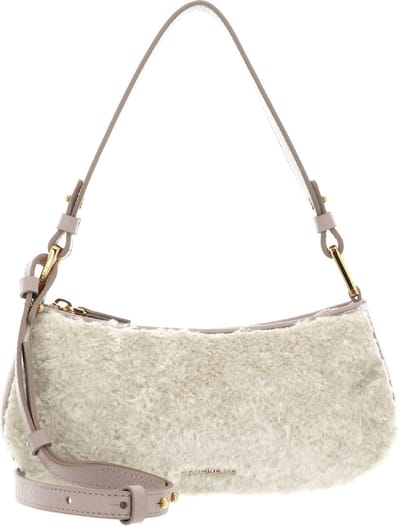 COCCINELLE Schoudertas Merveille Astrakan Mini Bag Ecofour Natural / Powder Pi. Beige