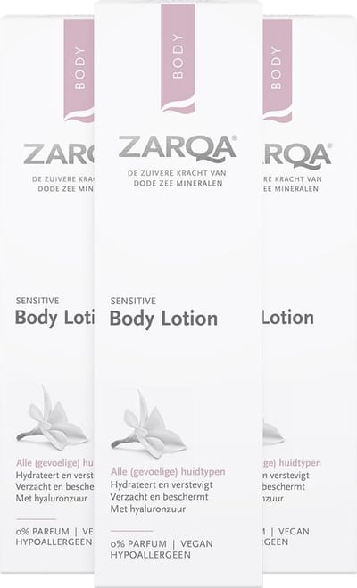 Zarqa Body Lotion Sensitive - 3 x 200 ml - Voordeelverpakking