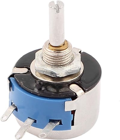 Draaipotentiometer 4,7 kOhm met 3W vermogen en 4mm as