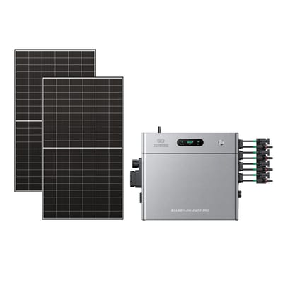 Zendure SolarFlow 2400 Pro - SolarFlow 2400 Pro (2.4 kWh) / Zonder batterij / 2*515W Bifacial Panel  (1300Wp Max)