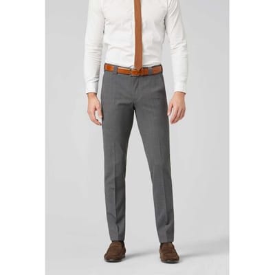 Meyer Broek Roma Fine Tropical Wool 4-Way-Stretch Midden Grijs / male