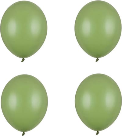 Partydeco - Ballonnen latex - Rosemary green Eucalyptus 27 cm (100 stuks)