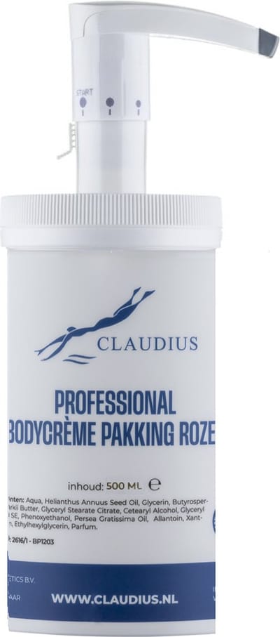 Professional Bodycrème Pakking Rozen - 500 ml - in handige salonverpakking