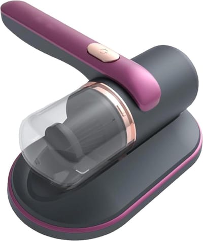 Matras Stofzuiger - Handvacuüm Reiniger - Hygiënisch Slapen - Draadloos Ontwerp - 68 Watt Vermogen - Paars