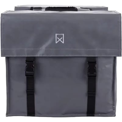 Dubbele tas voor bagagedragers van gecoat canvas Willex