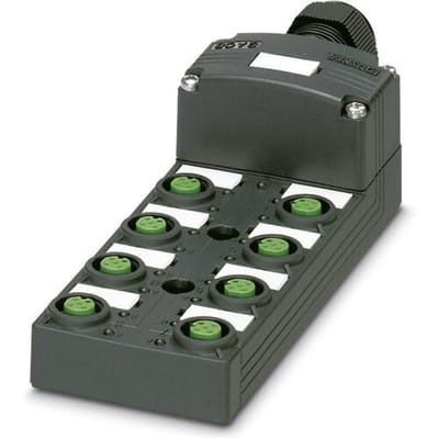 Phoenix Contact SACB-8/ 8-L-C SCO P 1452848 Passieve sensor/actorbox M12-verdeler met kunststof schroefdraad 1 stuk(s) Piece