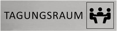 CombiCraft Aluminium Deurbordje "Tagungsraum " 165x45mm met tape