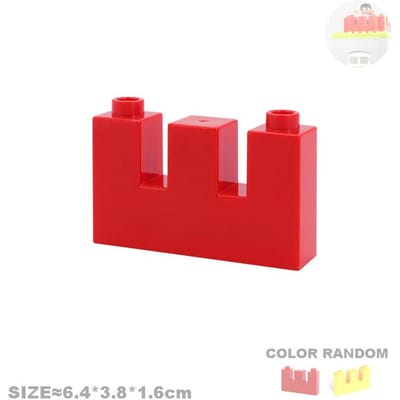 Grote Bouwstenen Huis Accessoire Onderdelen Dak Raam Muur Constructie Assembleren Duplo Blokken Leren Speelgoed Ideaal Voor kinderen Cadeau