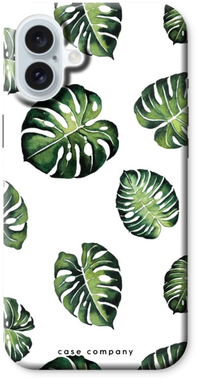 Case Company® - Hoesje geschikt voor iPhone 16 Plus hoesje - Tropische bladeren - Tough Case - Maximale Bescherming alle Kanten en Schermrand