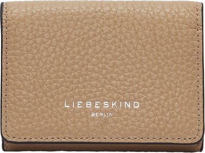 LIEBESKIND BERLIN Leren Portemonnee Aissa Louisa Heavy Pebble Wallet Natural Bruine
