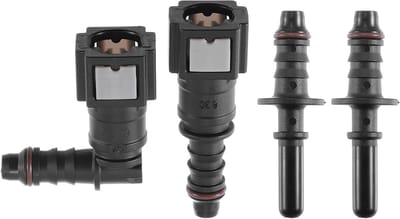 Set van 2 Stuks 1/4" 6.3mm SAE naar 5/16" 8mm Brandstofslang Snelsluiting Koppeling voor Auto's en Motoren