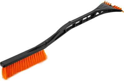 Bradas ijskrabber met sneeuwborstel, 600 mm, zwart/oranje