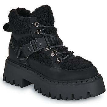 Buffalo dames veterlaars Aspen Com Mid zwart