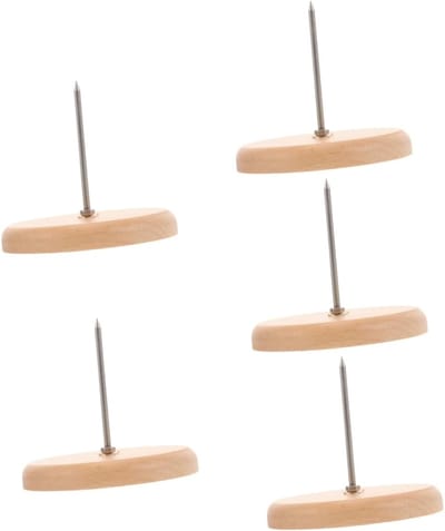Bonnenhouder Set - Rekening Organizer - Bureau Opslag - Stevig Hout Metaal - 5 Stuks - Houtkleur