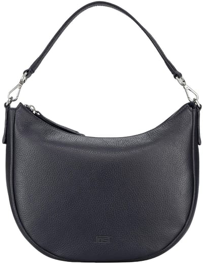 JOST Leren schoudertas Vika Hobo Bag Blue donkerblauw