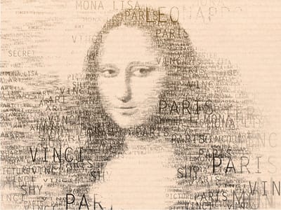 Fotobehang - Mona Lisa's gedachten.