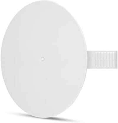 ISO-blikdeksel 80 mm - 25 stuks afdekking voor inbouwstopcontact en aansluitdoos - Kleur: Wit
